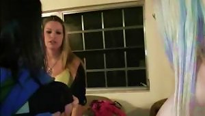 College Girls Play With Titties During Sorority Hazing