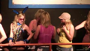 Lovely Babes In Bra And Glasses Get Mad In Club Party