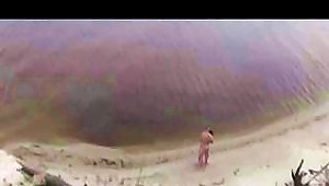 Voyeur Shoots Hot Naked  Fucking On The Beach In Early Morning