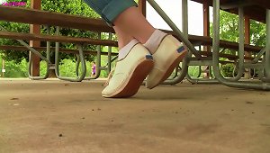 Jasmine Under Table Keds Shoeplay Dangle Preview