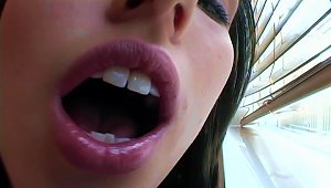 Sophie Crus Shows Her  On The Webcam And Licks Her Lips