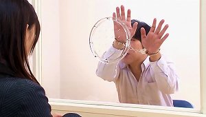 Asian Detective Fucks A Suspect In The Interrogation Room And Swallows Cum
