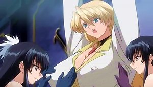 Tied Up Anime Blonde Slave Getting Her Boobs Teased