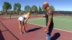 Teen Tennis Cutie Goes Home With Him For Big Dick Sex