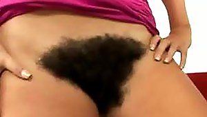 Spicy A Babe Brags About Her Super Hairy Afro Bush