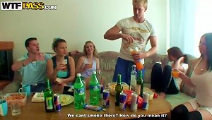 Hot Party With Sexy  And A Lot Of Alcohol