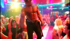Afro Muscled Strippers Dancing At Cfnm Sex Party